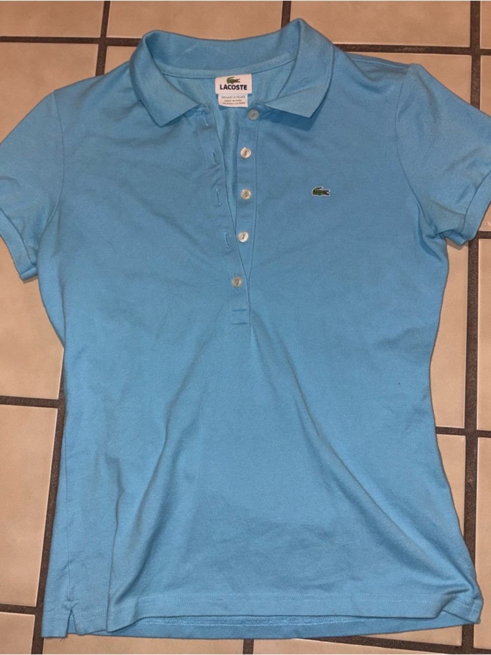 Lacoste Light Blue Polo Shirt Short Sleeve